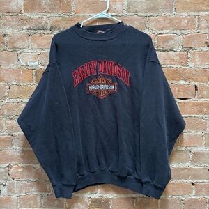 $90 vintage 90s Harley Davidson big crest crewneck sweatshirt